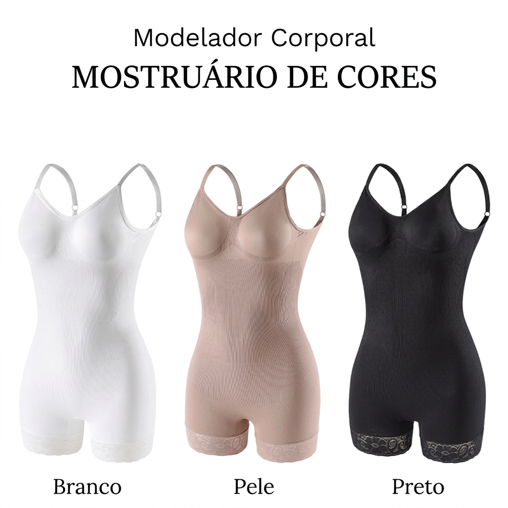 Marca (AC) Aura Curve-Body Modelador Feminino Sem Costuras