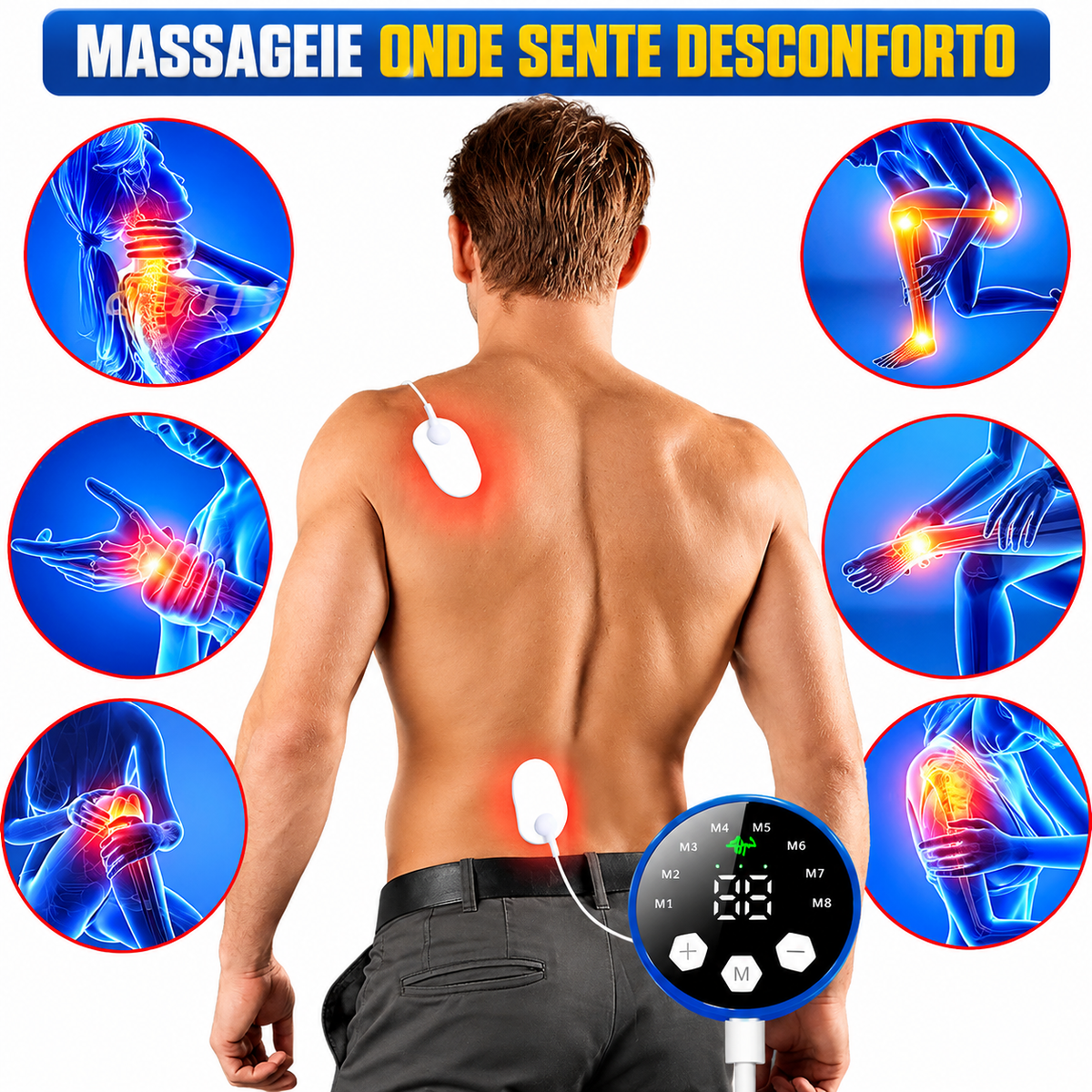 Marca(AC)Aura Curve-Cinto Modelador Abdominal Inteligente Elétrico.