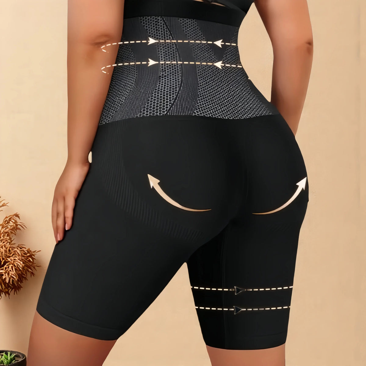 Marca(AC) Aura Curve-Cueca Modeladora de Cintura Alta Sem Costuras