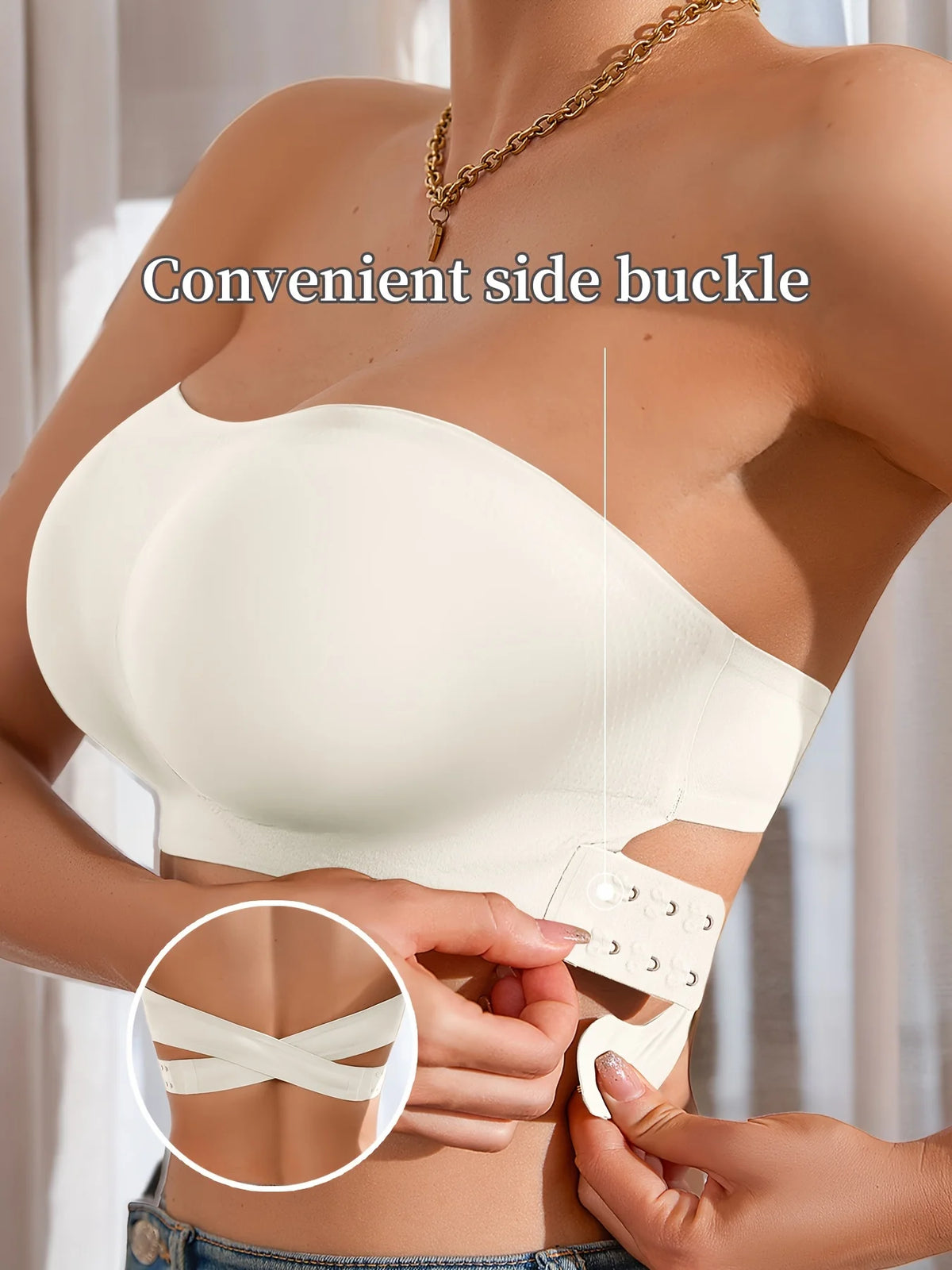 Marca (AC) Aura Curve-Soutiens feminino sem alças.
