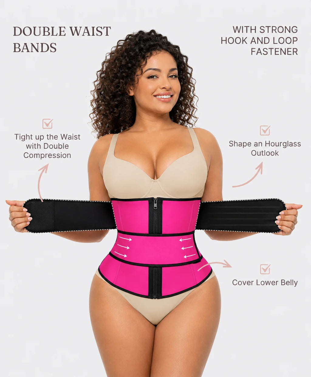 Marca (AC) Aura Curve-Cinta Modeladora Feminina de Cintura Alta.