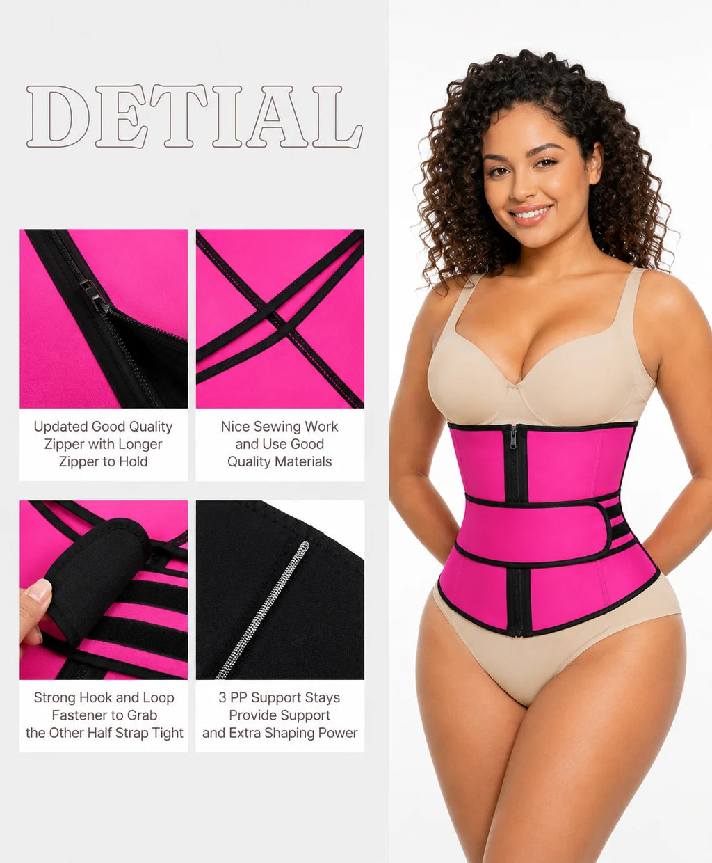 Marca (AC) Aura Curve-Cinta Modeladora Feminina de Cintura Alta.