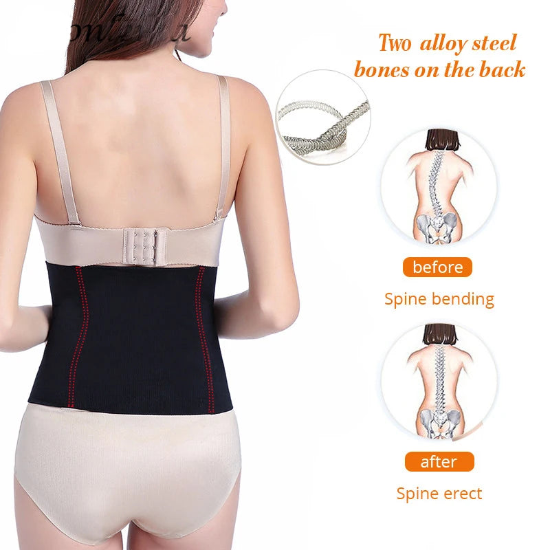 Marca (AC)- Aura Curve-Cinta modeladora feminina pós-parto, para emagrecimento da barriga.