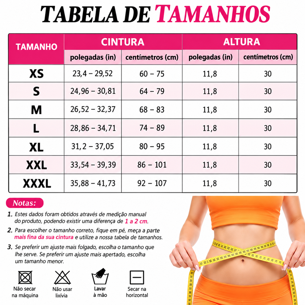 Marca (AC) Aura Curve - Cinta Modeladora Feminina, Moldeamento Compressão.