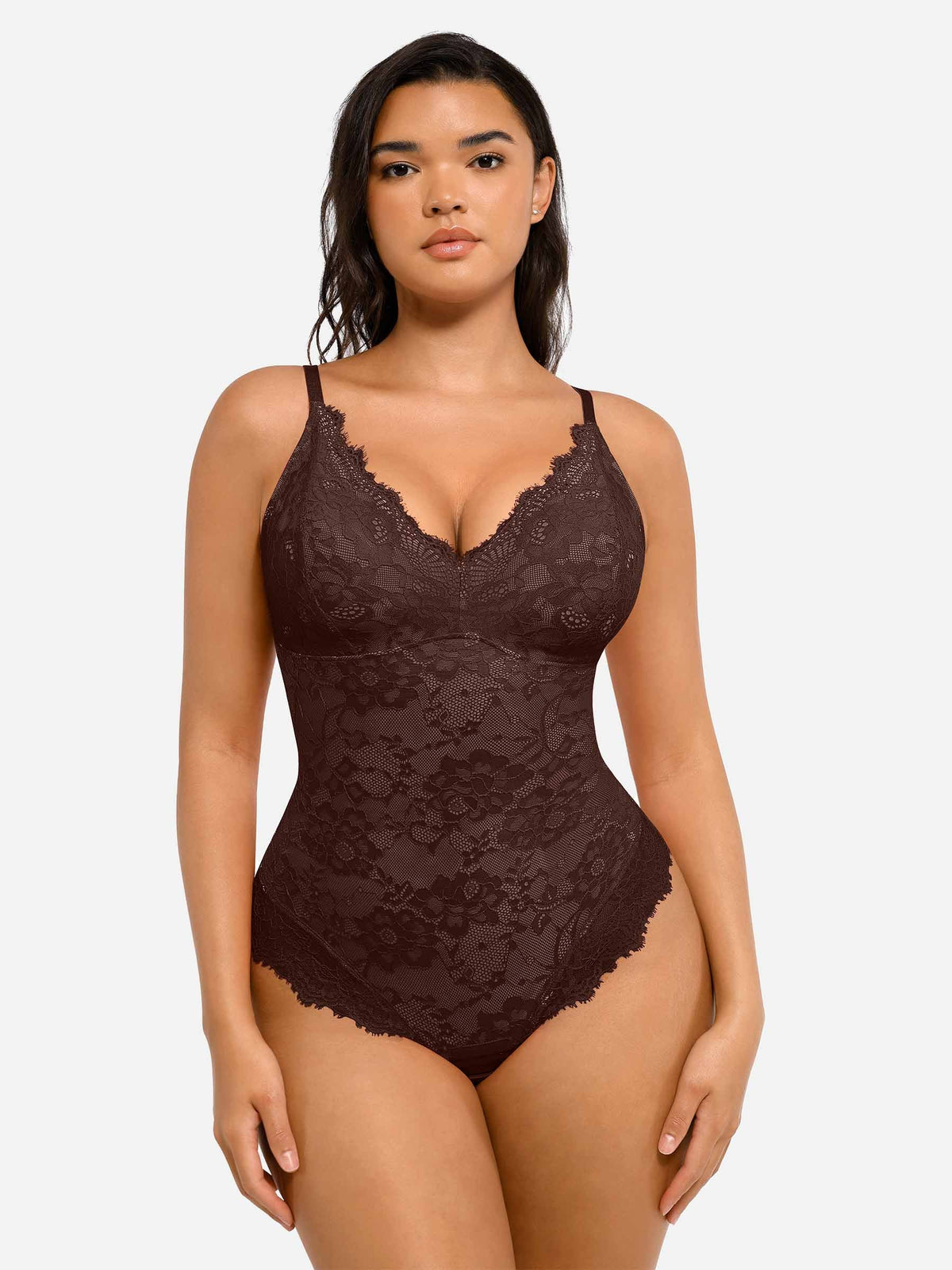 Marca(AC) Aura Curve-Modelador Corporal Sexy de Renda para Mulheres, Compressão Firme para Controle da Barriga, Roupa Íntima Modeladora