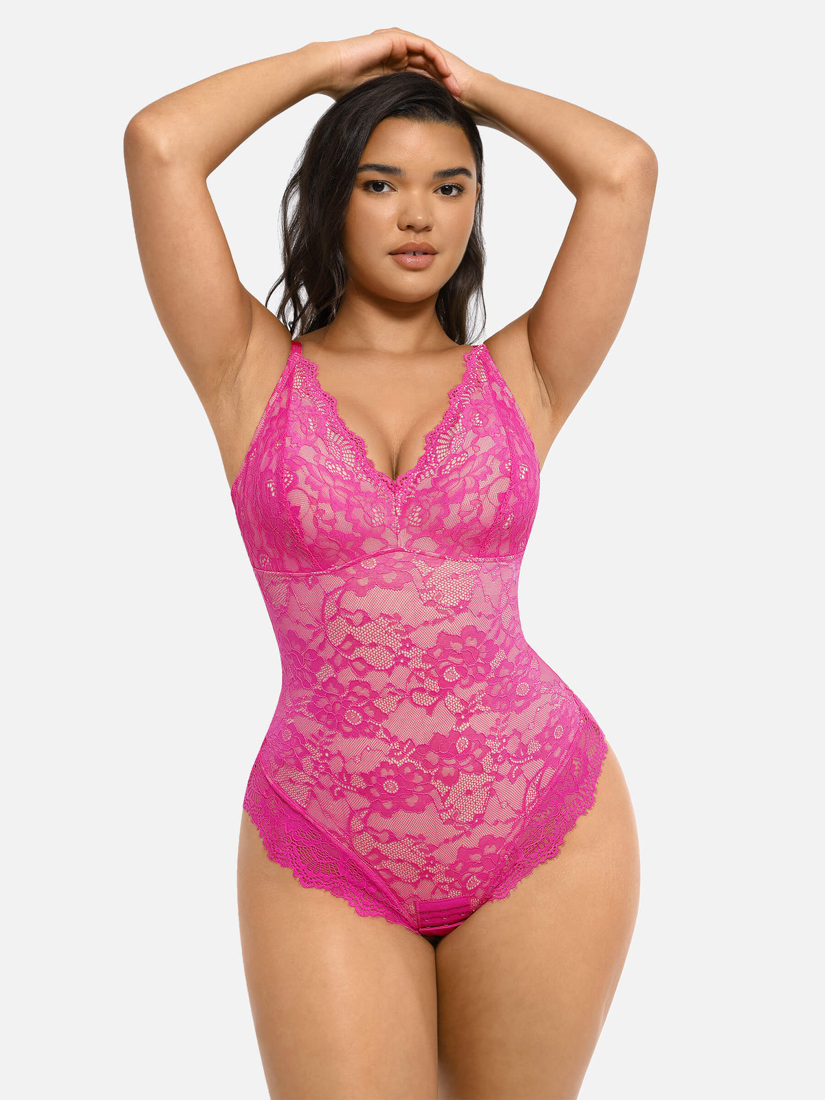 Marca(AC) Aura Curve-Modelador Corporal Sexy de Renda para Mulheres, Compressão Firme para Controle da Barriga, Roupa Íntima Modeladora